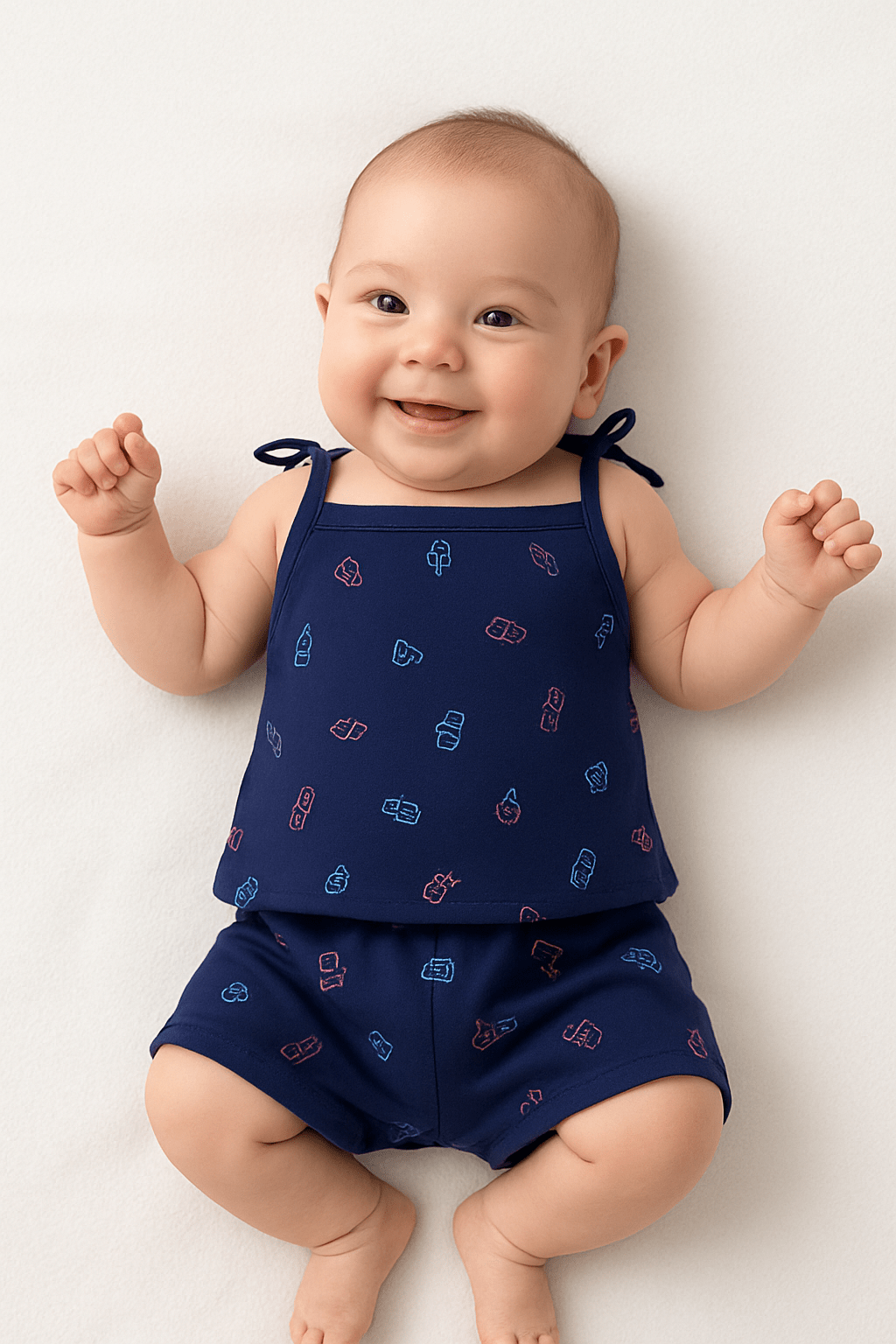 New Born 0 - 3 Months Baby Wear Unisex Cotton Jhabla Dress | Boy & Girl 3 Months Nightsuit, Bodysuit Jabla Clothing Baby Wear