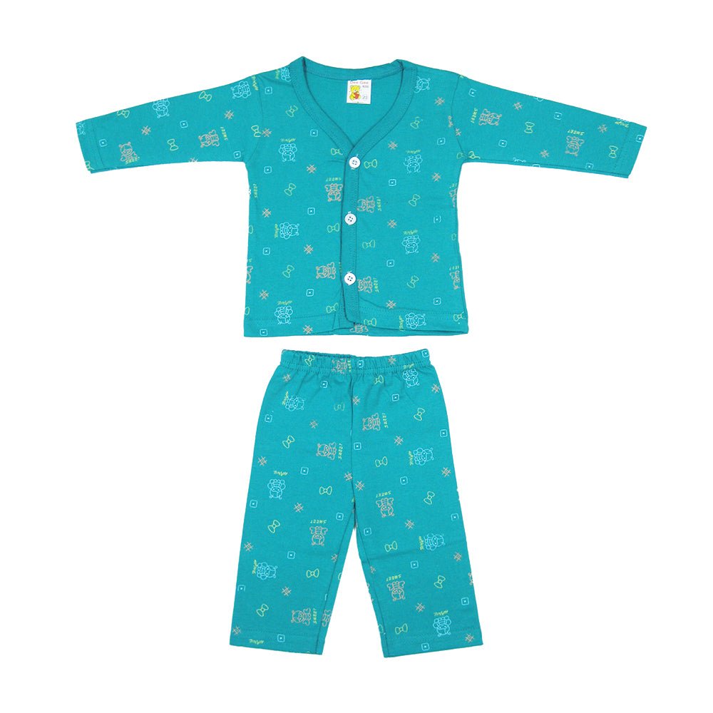 New Born Baby Cotton Tshirt & Pant Set 0 - 6 Months | Nightwear | Sleepwear for Infant | Soft Breathable Fabric | for Boys and Girls Baby| Pack of 5 Combo Style 23 - Stylelogy