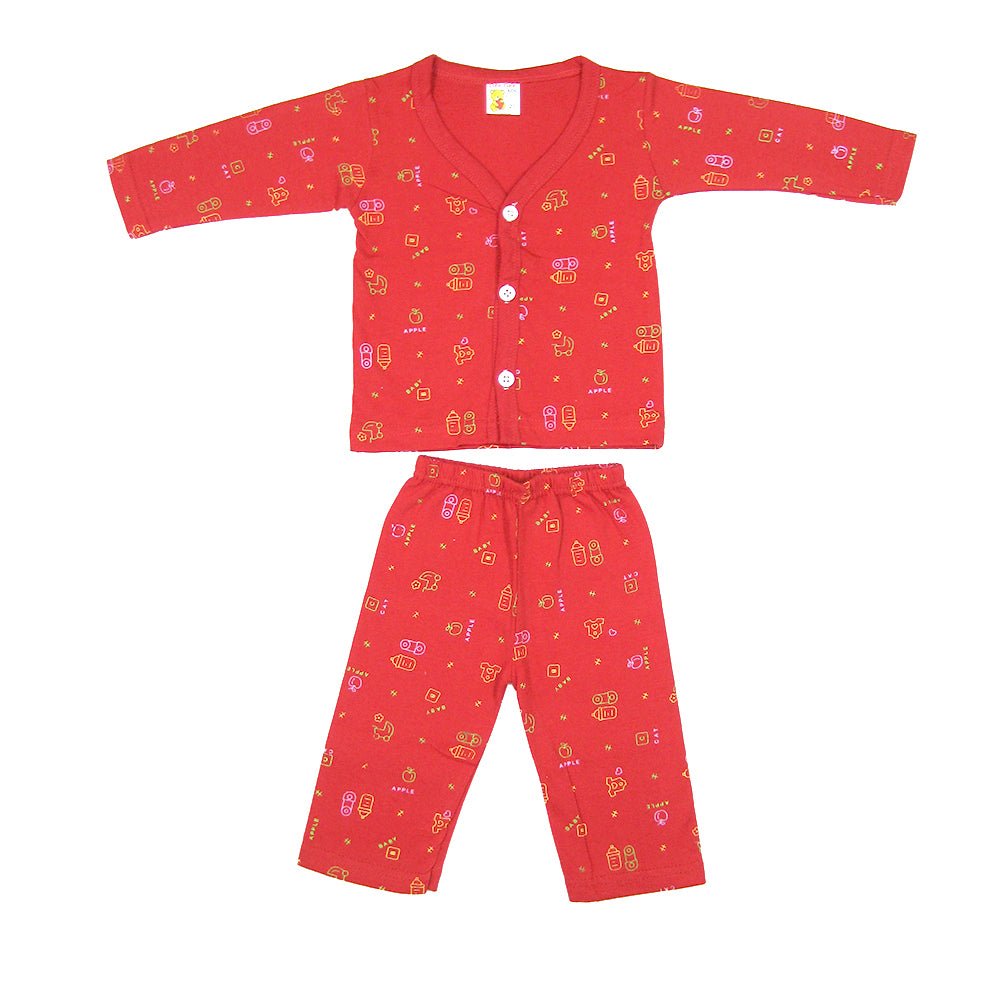 New Born Baby Cotton Tshirt & Pant Set 0 - 6 Months | Nightwear | Sleepwear for Infant | Soft Breathable Fabric | for Boys and Girls Baby| Pack of 5 Combo Style 23 - Stylelogy