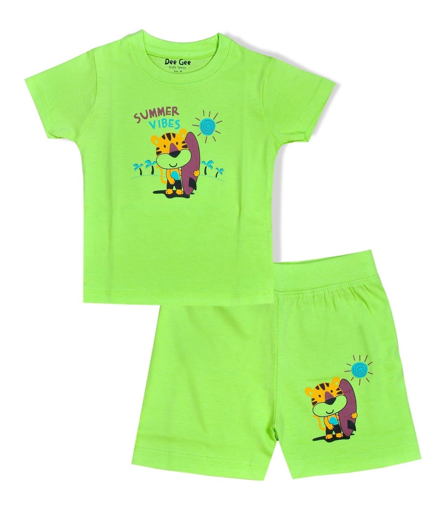 Stylelogy Tshirt & Shorts for kids | Toddler & Infant Baby Printed T-shirt & Half Pant| Little Boys & Girls Kids Dress, Pack of 5 combo | Unisex Clothing Set for Baby style 156 - Stylelogy