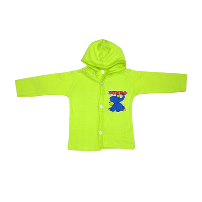 Newborn Unisex Cotton Dress Hoodie Cap with Pants| 0 - 3 Months Winter Outfit for Infant| Multicolour 5 Combo Pack Boy & Girl Baby Dress - Stylelogy