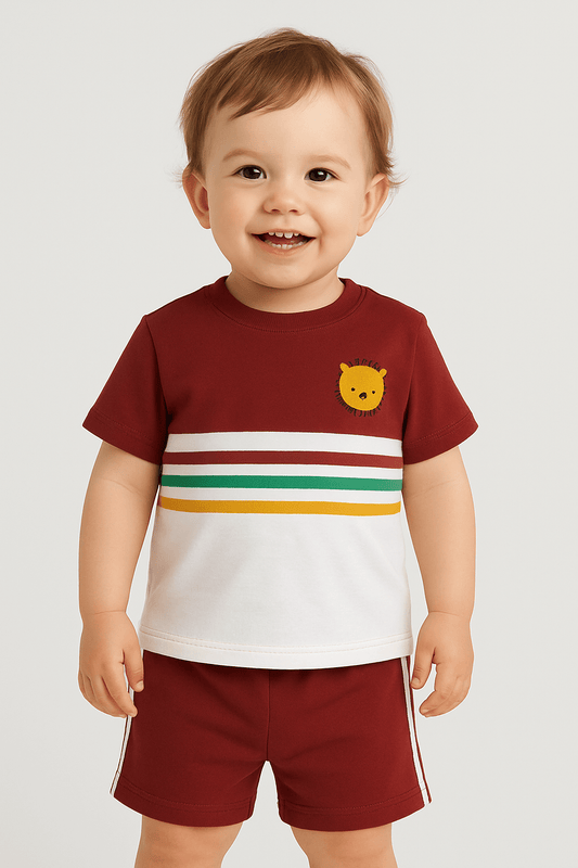 Stylelogy Boys & Girls Baby Tshirt & Shorts | Kids Wear All Season Casual Regular Wear Dress - Stylelogy