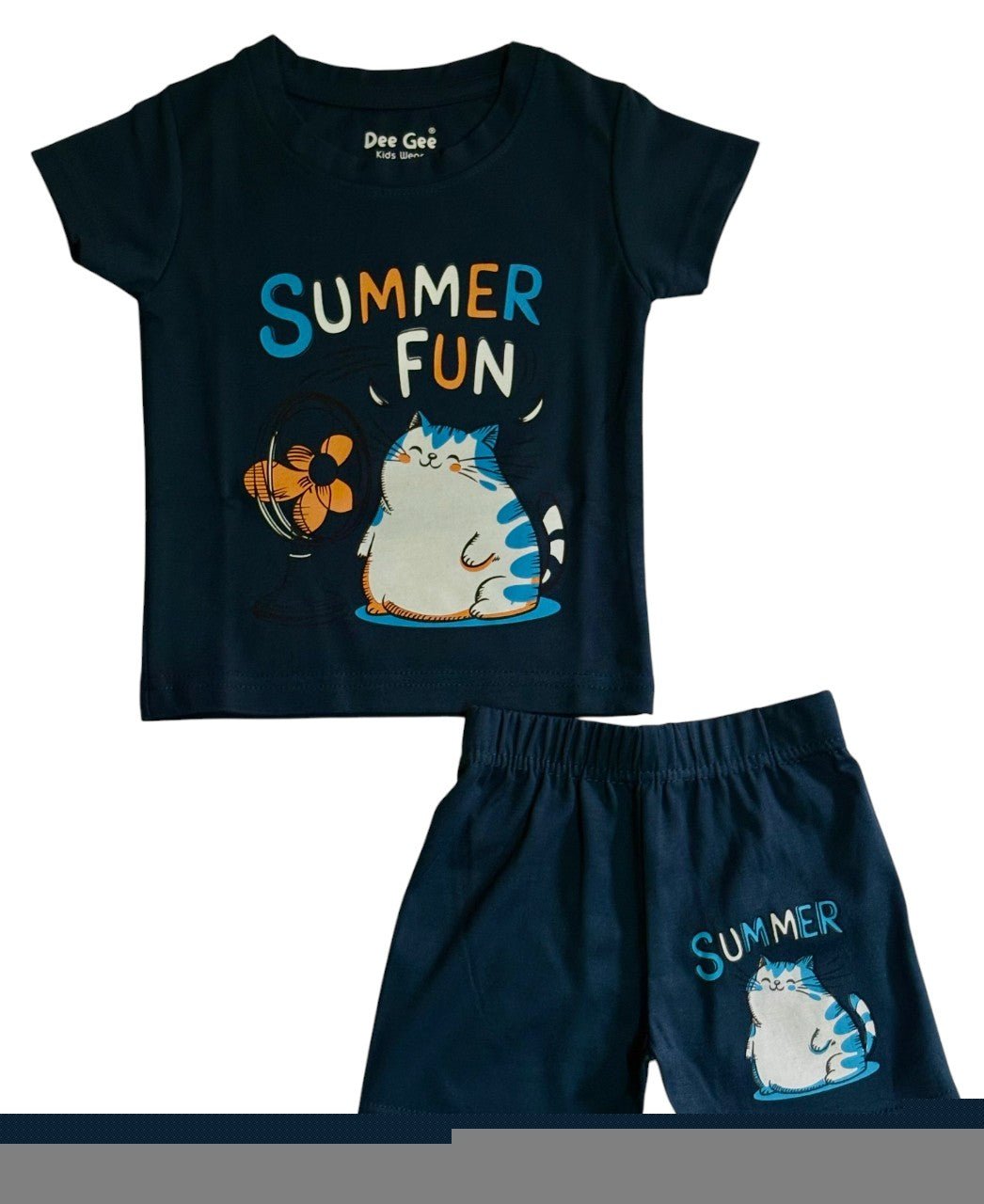 Stylelogy Kids Tshirt & Short Cotton Set Casual Outfit Regular Wear Dresses|Boys & Girls Kids Dress For Baby Boy & Girls 5 Combo Pack Size upto 2 Years - Stylelogy