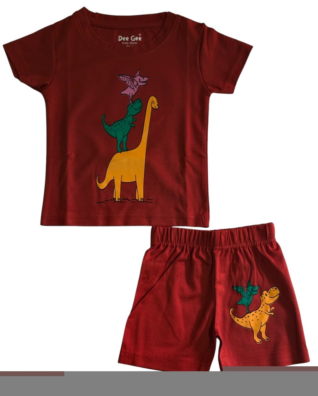 Stylelogy Kids Tshirt & Short Cotton Set Casual Outfit Regular Wear Dresses|Boys & Girls Kids Dress For Baby Boy & Girls 5 Combo Pack Size upto 2 Years - Stylelogy