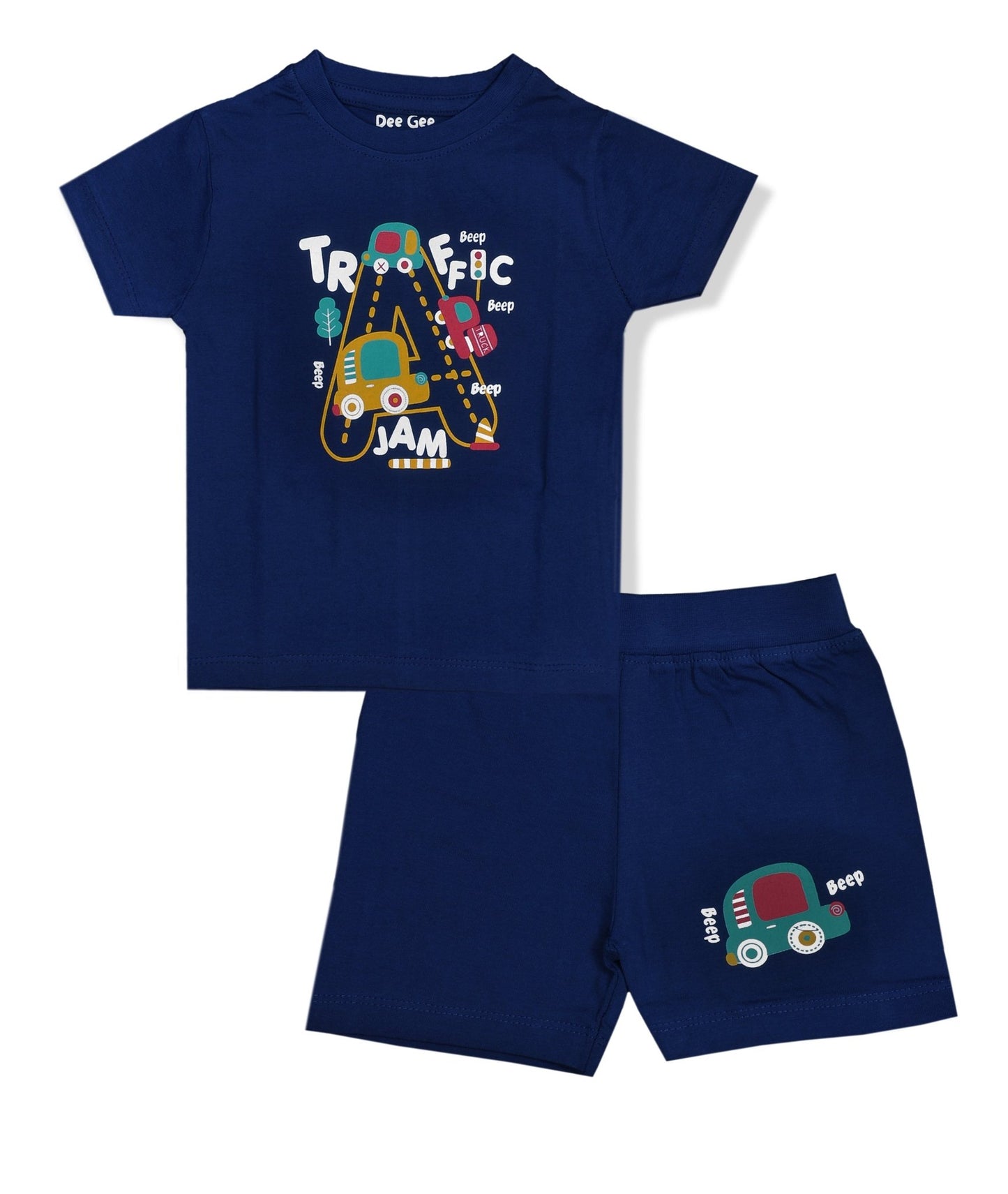 Stylelogy Tshirt & Shorts for kids | Toddler & Infant Baby Printed T-shirt & Half Pant| Little Boys & Girls Kids Dress, Pack of 5 combo | Unisex Clothing Set for Baby style 156 - Stylelogy